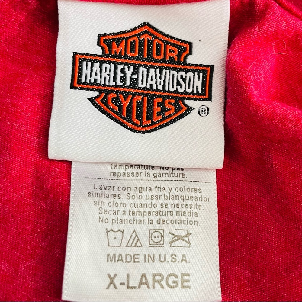 Harley-Davidson Red Tee with Bold Graphic - Picture 6 of 6